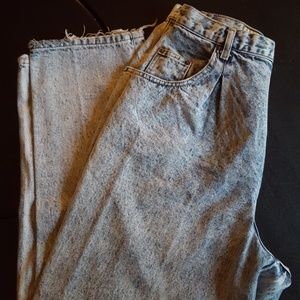 Vintage ACID WASH HIGH WAIST mom jeans